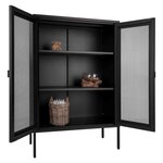 House Nordic Vitrine Anna avec porte en maille Noir