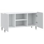 vidaXL Meuble TV Blanc 102 x 34 5 x 52 cm Bois d'ingénierie