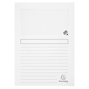 Paquet De 25 Chemises À Fenêtre Forever 130g/m2 - Coloris Pastel Assortis - 22x31cm - Couleurs Assorties - X 16 - Exacompta