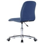 vidaXL Chaises à manger lot de 2 bleu tissu
