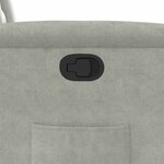 vidaXL Fauteuil inclinable gris clair tissu microfibre