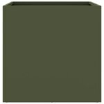 vidaXL Jardinière vert olive 42x40x39 cm acier laminé à froid