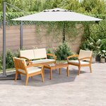 vidaXL Ensemble bistrot 4 Pièces Marron 75 x 45 x 38cm