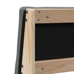 vidaXL Tête de lit capitonnée Gris foncé 135 cm Pin massif
