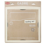 Cadre d'encastrement ivoire brillant ral 1015