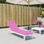 vidaXL Coussin de chaise longue rose tissu oxford