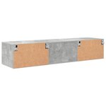vidaXL Meuble TV Blanc brillant 150 x 39 x 30 cm Bois d'ingénierie