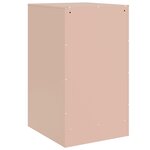 vidaXL Tables de chevet 2 Pièces rose 34 5x39x62 cm acier