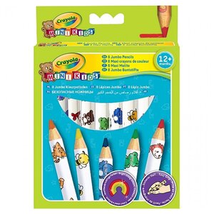8 maxi crayons de couleurs