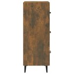 vidaXL Buffet Chêne fumé 34 5x34x90 cm Bois d'ingénierie