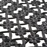 vidaXL Table à thé pliante Style vintage Métal 58 x 35 x 72 cm Noir