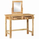 vidaXL Table de Toilette avec tiroir Marron 100 x 40 x 120 cm