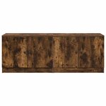 vidaXL Armoire de rangement pour lit mezzanine 2 pc Chêne fumé