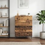 vidaXL Armoire à tiroirs 66 x 34 5 x 90 cm Bois d'ingénierie