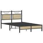 vidaXL Cadre de lit sans matelas chêne sonoma 120x190 cm