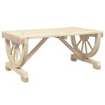 vidaXL Table basse de jardin 90x50x40 cm bois de sapin massif