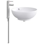 vidaXL Lavabo de salle de bains Chrome 44 x 44 x 16 cm métal