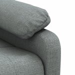 vidaXL Fauteuil de massage Gris foncé Tissu