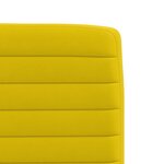 vidaXL Chaises à manger lot de 4 jaune velours