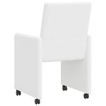 vidaXL Chaises de salle à manger 2 Pièces Blanc 57 x 66 x 94 cm Faux cuir