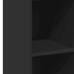 vidaXL Buffet noir 40x41x124 cm bois d'ingénierie
