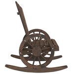 vidaXL Chaise à bascule Adirondack bois de sapin massif