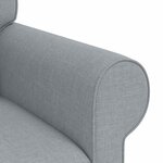 vidaXL Canapé Gris clair 155 x 82 x 80 cm tissu