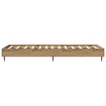 vidaXL Cadre de lit Chêne artisanal 80 x 200 cm Bois d'ingénierie