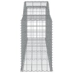 vidaXL Paniers à gabions arqués 20 Pièces 300x50x80/100 cm fer galvanisé