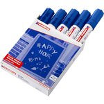 Marqueur craie liquide 4090 bleu 4-15 mm x 5 EDDING