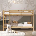 Lit superposé Jip naturel + matelas