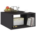 vidaXL Tables basses 4 Pièces gris 33x33x33 cm bois d'ingénierie