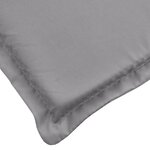 vidaXL Coussin de chaise longue gris 200x60x3 cm tissu oxford