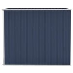 vidaXL Abri de jardin mural Anthracite 118x194x178 cm Acier