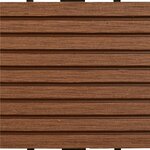 vidaXL Carreau de terrasse 11 Pièces Marron 30 x 30 cm WPC