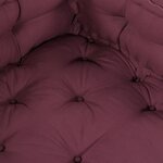 Coussin de canapé surpalette vidaXL avec accoudoirs et soutien lombaire en tissu rouge