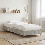 vidaXL Cadre de lit Gris béton 80 x 200 cm Bois d'ingénierie