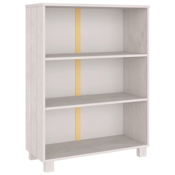 vidaXL Bibliothèque HAMAR Blanc 85x35x112 cm Bois de pin massif