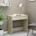 vidaXL Bureau Chêne Sonoma 80x40x75 cm Aggloméré
