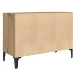 vidaXL Meuble TV Marron 69.5 x 30 x 50 cm Bois d'ingénierie