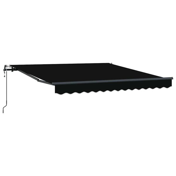 vidaXL Auvent Rétractable Noir 300 x 250 cm tissu