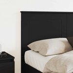 vidaXL Tête de lit Chêne noir 140 cm Bois d'ingénierie