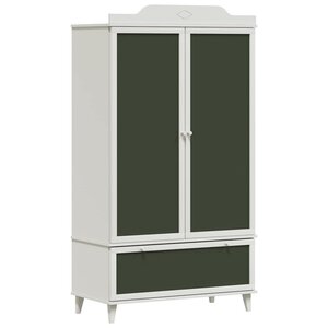 vidaXL Armoire Tableau Noir avec tiroir ROROS Blanc 90 x 45 x 165 cm