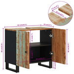 vidaXL Meuble d'évier 62x33x58 cm bois de récupération et d'ingénierie