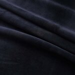vidaXL Rideaux occultants avec anneaux 2 Pièces Velours Noir 140x175 cm