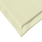 vidaXL Coussins de siège et de dos 2 Pièces Crème 47 x 45 x 2 cm
