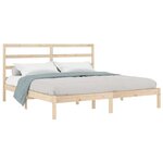 vidaXL Cadre de lit sans matelas 200x200 cm bois massif de pin
