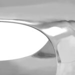 vidaXL Table basse aluminium 50x50x30 cm argenté