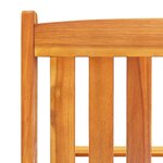 vidaXL Chaises longues 2 Pièces avec coussins Bois d'acacia solide