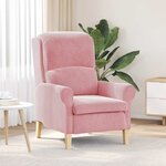 vidaXL fauteuil Rose 76 x 94 x 102 cm Velours